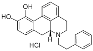 6a-beta-Noraporphine-10,11-diol, 6-phenethyl-, hydrochloride Struktur