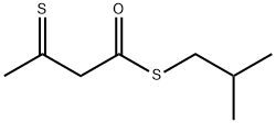 3-Thioxobutanethioic acid S-isobutyl ester Struktur