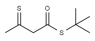 3-Thioxobutanethioic acid S-tert-butyl ester Struktur