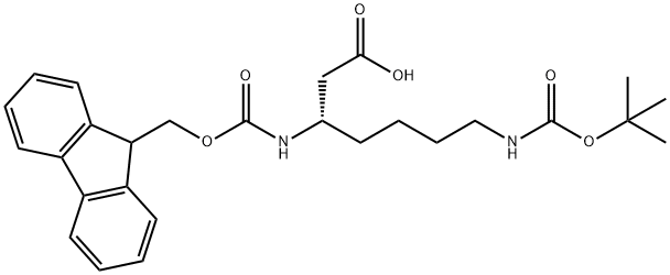 FMOC-L-BETA-HOMOLYSINE(BOC) Structure