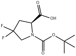 N-BOC-4,4-difluoro-L-proline Struktur