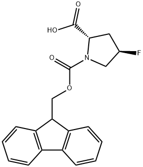 FMOC-TRANS-4-FLUORO-PRO-OH Struktur