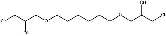 1,1'-(ヘキサメチレンジオキシ)ビス(3-クロロ-2-プロパノール) 化学構造式