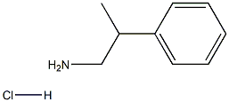 2-苯基-1-丙胺盐酸盐,20388-87-8,结构式