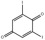 2,6-ジヨード-1,4-ベンゾキノン 化学構造式