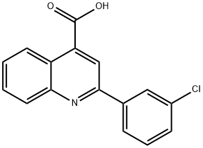 2-(3-氯苯基)喹啉-4-羧酸, 20389-10-0, 结构式