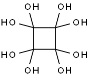 Octahydroxycyclobutane Struktur