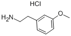 3-甲氧基苯乙胺盐酸盐 结构式