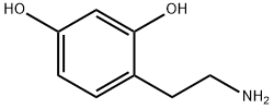 2,4-dihydroxyphenylethylamine 化学構造式