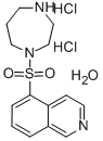 1-(5-イソキノリンスルホニル)-1H-ヘキサヒドロ-1,4-ジアゼピン, DIHYDROCHLORIDE 化学構造式