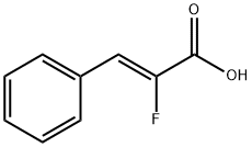 (Z)-2-フルオロ-3-フェニルプロペン酸 化学構造式