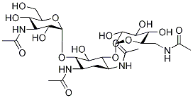6-[O-3-AcetaMido-3-deoxy-α-D-glucopyranosyl-4-O-[6-acetaMido-6-deoxy-α-D-glucopyranosyl]-N,N'-diacetyl-2-deoxy-L-streptaMine Structure