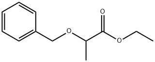 RAC 2-(ベンジルオキシ)プロピオン酸エチル 化学構造式