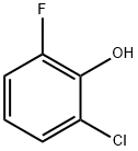 2-クロロ-6-フルオロフェノール 化学構造式