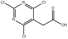 2,4,6-TRICHLORO-5-(2-ACETIC ACID) PYRIMIDINE 结构式