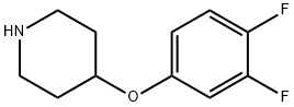 4-(3,4-DIFLUORO-PHENOXY)-PIPERIDINE HYDROCHLORIDE Structure