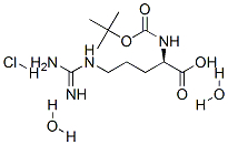 BOC-D-ARG-OH HCL H2O Structure