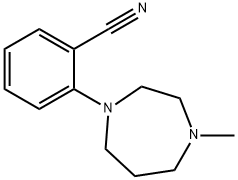 2-(4-Methylperhydro-1,4-diazepin-1-yl)benzonitrile Struktur