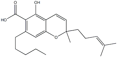 Cannabichromenic acid Structure