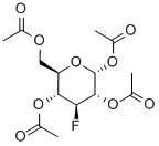 1,2,4,6-TETRA-O-ACETYL-3-DEOXY-3-FLUORO-ALPHA-D-GLUCOPYRANOSE 结构式