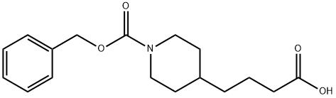 4-(1-CBZ-PIPERIDIN-4-YL)-BUTYRIC ACID
 Struktur