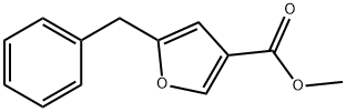 5-(フェニルメチル)-3-フランカルボン酸メチル 化学構造式