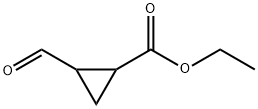 2-ホルミルシクロプロパン-1-カルボン酸エチル 化学構造式