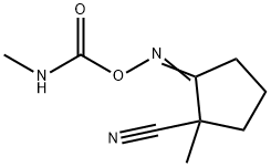 2-(Methylcarbamoyloxyimino)-1-methylcyclopentanecarbonitrile 结构式