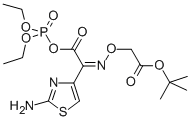 4-THIAZOLEACETIC ACID, 2-AMINO-ALPHA-[[2-(1,1-DIMETHYLETHOXY)-2-OXOETHOXY]IMINO]-, ANHYDRIDE WITH DIETHYL HYDROGEN PHOSPHATE, (Z)- 化学構造式