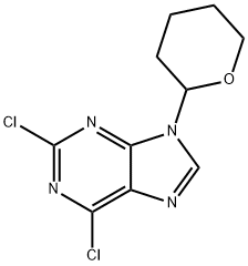 2,6-Dichloro-9-(tetrahydro-2H-pyran-2-yl)-9H-purine Structure