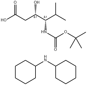 BOC-(3S,4S)-4-AMINO-3-HYDROXY-5-METHYL-HEXANOIC ACID DCHA Structure