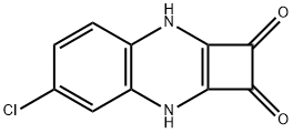 5-クロロ-3,8-ジヒドロシクロブタ[b]キノキサリン-1,2-ジオン 化学構造式