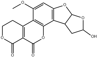 AFLATOXIN G2A, 20421-10-7, 结构式