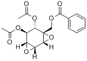 2,3:4,5-ジアンヒドロ-2-C-[(ベンゾイルオキシ)メチル]-D-epi-イノシトール1,6-ジアセタート 化学構造式