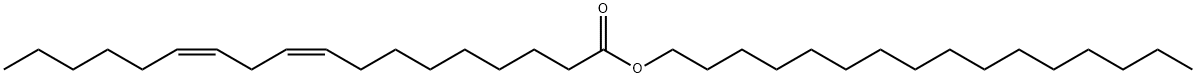 (9Z,12Z)-9,12-オクタデカジエン酸ヘキサデシル 化学構造式