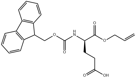 Fmoc-D-glutamic acid α-allyl ester Structure