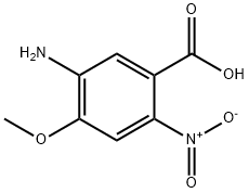 Benzoic acid, 5-amino-4-methoxy-2-nitro- Structure