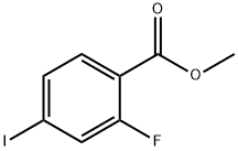 2-フルオロ-4-ヨード安息香酸メチル 化学構造式
