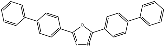 2,5-ビス(4-ビフェニリル)-1,3,4-オキサジアゾール 化学構造式