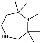 ヘキサヒドロ-1,2,2,7,7-ペンタメチル-1H-1,4-ジアゼピン 化学構造式