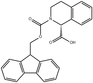 FMOC-D-1,2,3,4-TETRAHYDROISOQUINOLINE-1-CARBOXYLIC ACID Structure