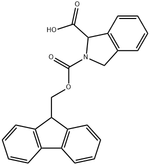 (R,S)-FMOC-1,3-DIHYDRO-2H-ISOINDOLE CARBOXYLIC ACID Structure