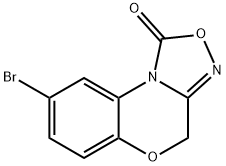 4H-8-BROMO-1,2,4-OXADIAZOLO(3,4-D)BENZ(B)(1,4)OXAZIN-1-ONE 结构式