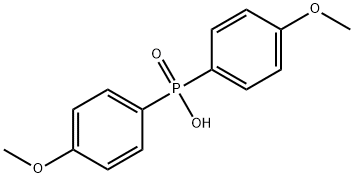 ビス(p-メトキシフェニル)ホスフィン酸 化学構造式