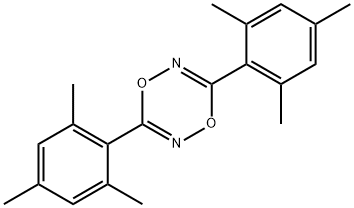 3,6-ビス(2,4,6-トリメチルフェニル)-1,4,2,5-ジオキサジアジン 化学構造式