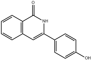 2-(4-羟苯基)-2H-异喹啉-1-酮, 20434-92-8, 结构式