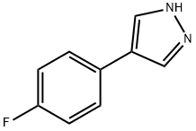 4-(4-フルオロフェニル)-1H-ピラゾール 化学構造式