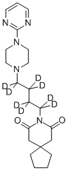 盐酸丁螺环酮D8,204395-49-3,结构式