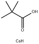 2,2-ジメチルプロパン酸セシウム 化学構造式
