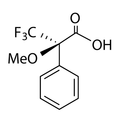 (R)-(+)-alpha-甲氧基-alpha-三氟甲基苯乙酸, 20445-31-2, 结构式